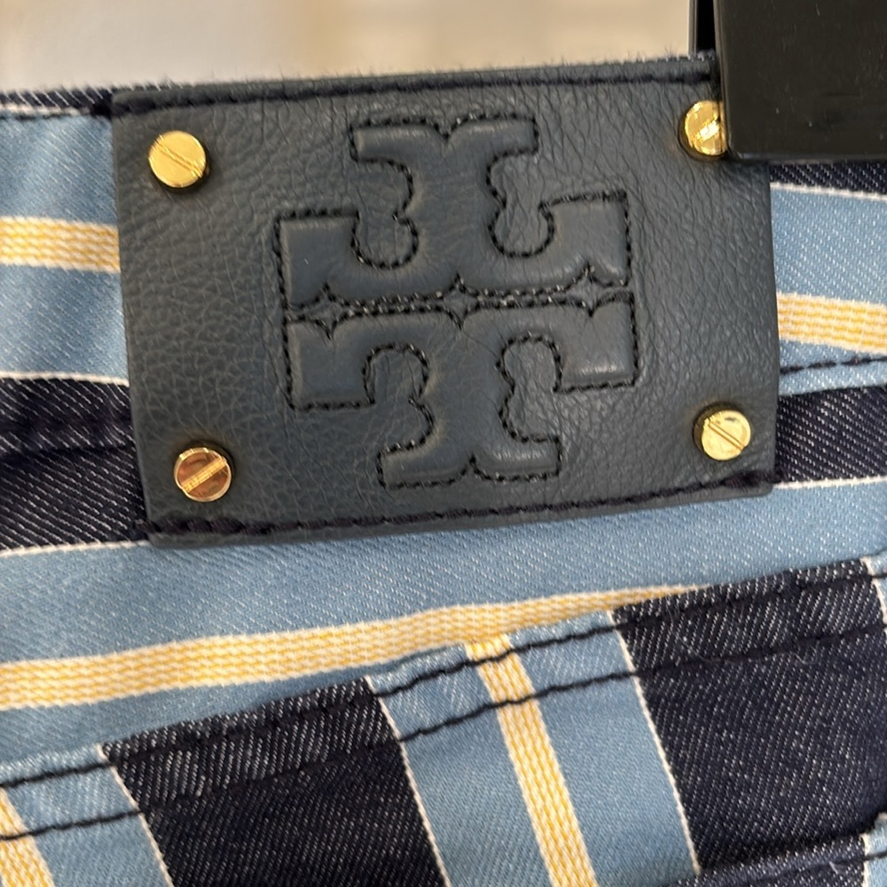 Tory Burch striped jeans. Size 26 waist - Picture 7 of 8